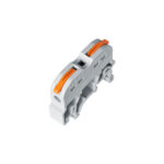 GloboStar® FAST-CONNECT 69904 Μονή Κλέμα Ράγας Ταχείας Σύνδεσης & Διακλάδωσης Καλωδίων για Ηλεκτρολογικούς Πίνακες - 1 x Είσοδος & 1 x Έξοδος με Συμβατή Διατομή Καλωδίων 0.2mm² έως 4mm² - 600V 32A Max - Μ4.5 x Π1 x Υ3.2cm - Γκρι & Πορτοκαλί - Πακέτο 10 Τεμαχίων - 5 Years Warranty - Image 2