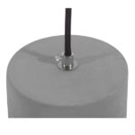 GloboStar® DURANT 01325 Μοντέρνο Industrial Κρεμαστό Φωτιστικό Οροφής Μονόφωτο Γκρι Μπεζ Τσιμέντο Πλέγμα Φ20 x Y35cm - Image 8