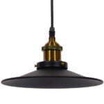 GloboStar® CARAVEL 01042 Vintage Industrial Κρεμαστό Φωτιστικό Οροφής Μονόφωτο Μαύρο Μεταλλικό Καμπάνα Φ36 x Y13cm - Image 3
