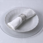 GloboStar® GOURMET 35000 Δαχτυλίδι Πετσέτας Μεταλλικό Ασημί Φ5 x Υ3.5cm - Image 2