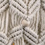 GloboStar® CONGO 36206 Boho Κρεμαστό Φωτιστικό Μακραμέ Μονόφωτο 1 x E27 IP20 Μπεζ Ύφασμα - Μ30 x Π30 x Υ50cm - Image 8