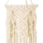 GloboStar® BAHRI 36211 Boho Κρεμαστό Φωτιστικό Μακραμέ Μονόφωτο 1 x E27 IP20 Μπεζ Ύφασμα - Μ20 x Π20 x Υ65cm - Image 6