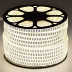 GloboStar® 70511 Wide Ταινία Διπλής Σειράς Epistar LED SMD 2835 1m 24W/m 180LED/m 3288lm/m 120° DC 230V Αδιάβροχη IP68 Φυσικό Λευκό 4500K Dimmable - Image 2
