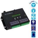 LED Digital RGB Controller DMX512 T8000PRO H803SA 8000 IC με Κάρτα SD Professional Series 5v - 12v - 24v GloboStar 88771