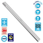 GloboStar 99303 Γραμμικό Φωτιστικό Cabinet Light Linear 40cm Ντουλάπας με Μπαταρίες & PIR Αισθητήρα Κίνησης LED SMD 2835 5W 400 lm 180° DC 6V IP20 Ψυχρό Λευκό 6000 K