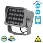 LED Προβολέας Αρχιτεκτονικού Φωτισμού 24W CREE 230v 3360lm Δέσμης 10° Μοιρών Αδιάβροχος IP67 Θερμό Λευκό 3000k GloboStar 05024