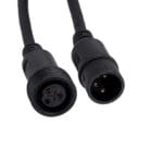GloboStar® 51171 Καλώδιο 3PIN DMX512 1 Μέτρο από Female XLR σε Male XLR Τερματισμένο Αδιάβροχο IP65 Μ100cm - Μαύρο - Image 4