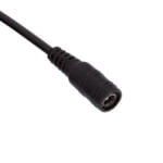 GloboStar® 70748 Καλώδιο Τροφοδοσίας DC 2 Μέτρων από Female 2.1x5.5mm σε 2 x 0.3mm Ατερμάτιστο Καλώδιο Μ200 x Π1.1cm Μαύρο - Image 3