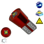 GloboStar® T10 W5W 04476Λαμπτήρας LED T10 Can Bus με 1 CREE LED 12v 6000k