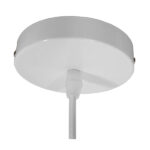 GloboStar® FELICITA 01276 Μοντέρνο Κρεμαστό Φωτιστικό Οροφής Μονόφωτο Ασημί Μεταλλικό Καμπάνα Φ39 x Y22cm - Image 7