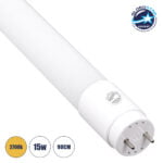GloboStar® 60140 LED Λάμπα Τύπου Φθορίου Γυάλινη T8 G13 90cm 15W 1504 lm 220° AC 220-240V IP20 Φ2.7 x Μ90cm Θερμό Λευκό 2700K