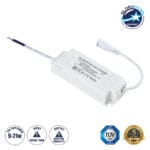 GloboStar® 60222 ABS Πλαστικό Τροφοδοτικό SELV για Προϊόντα LED 9-21W AC 200-240V σε Constant Current DC 36-54V/300mA±5% PF0.95 IP20 M11 x Π4.3 x Υ2.5cm - TÜV Certified Driver - 5 Years Warranty