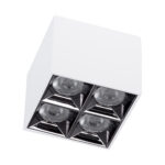 GloboStar® LUMINAR SUPERIOR 60334 Επιφανειακό LED Spot Downlight TrimLess 14W 1960lm 36° AC 220-240V IP20 Μ8.2 x Π8.2 x Υ6.6cm - Λευκό με Κάτοπτρο Χρωμίου - Φυσικό Λευκό 4500K - Bridgelux High Lumen Chip Gen2 - TÜV Certified Driver - 5 Years Warranty - Image 3