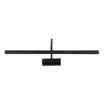 GloboStar® TROIS 60436 Μοντέρνο Φωτιστικό Τοίχου - Απλίκα Καθρέπτη Μπάνιου - Πίνακα LED 12W 1400lm 120° AC 220-240V IP44 Μ60 x Π24 x Υ18cm - Φυσικό Λευκό 4500K - Μαύρο - 3 Χρόνια Εγγύηση - Image 5