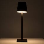 GloboStar® NEGA 60473 Μοντέρνο Επιτραπέζιο Φωτιστικό Πορτατίφ LED 2.2W 154lm 360° DC 5V Επαναφορτιζόμενο με Μπαταρία Li-ion 4000mAh - Διακόπτη Αφής - Θερμό Λευκό 2700K - Dimmable - D10 x H39cm - Μαύρο - 2 Years Warranty - Image 4