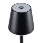 GloboStar® NEGA 60473 Μοντέρνο Επιτραπέζιο Φωτιστικό Πορτατίφ LED 2.2W 154lm 360° DC 5V Επαναφορτιζόμενο με Μπαταρία Li-ion 4000mAh - Διακόπτη Αφής - Θερμό Λευκό 2700K - Dimmable - D10 x H39cm - Μαύρο - 2 Years Warranty - Image 8