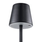 GloboStar® NEGA 60473 Μοντέρνο Επιτραπέζιο Φωτιστικό Πορτατίφ LED 2.2W 154lm 360° DC 5V Επαναφορτιζόμενο με Μπαταρία Li-ion 4000mAh - Διακόπτη Αφής - Θερμό Λευκό 2700K - Dimmable - D10 x H39cm - Μαύρο - 2 Years Warranty - Image 9