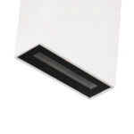 GloboStar® TRIANDE 60557 Φωτιστικό Τοίχου - Απλίκα Αρχιτεκτονικού Φωτισμού Εσωτερικού/Εξωτερικού Χώρου Up & Down LED 10W 1250lm 5° & 60° AC 220-240V Αδιάβροχο IP65 Μ8.5 x Π8.5 x Υ20cm - Ψυχρό Λευκό 6000K - Λευκό - Bridgelux Chip - 3 Χρόνια Εγγύηση - Image 7