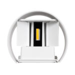 GloboStar® AXIS-R 60635 Φωτιστικό Τοίχου - Απλίκα Αρχιτεκτονικού Φωτισμού Εσωτερικού/Εξωτερικού Χώρου Up & Down LED 10W 1150lm 10 έως 60° AC 220-240V Αδιάβροχο IP65 Μ10 x Π10 x Υ10cm - Θερμό Λευκό 2700K - Λευκό - Bridgelux Chip - 3 Years Warranty - Image 8