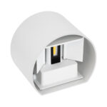 GloboStar® AXIS-R 60635 Φωτιστικό Τοίχου - Απλίκα Αρχιτεκτονικού Φωτισμού Εσωτερικού/Εξωτερικού Χώρου Up & Down LED 10W 1150lm 10 έως 60° AC 220-240V Αδιάβροχο IP65 Μ10 x Π10 x Υ10cm - Θερμό Λευκό 2700K - Λευκό - Bridgelux Chip - 3 Years Warranty - Image 9
