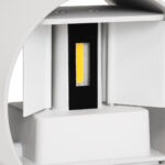 GloboStar® AXIS-R 60638 Φωτιστικό Τοίχου - Απλίκα Αρχιτεκτονικού Φωτισμού Εσωτερικού/Εξωτερικού Χώρου Up & Down LED 10W 1200lm 10 έως 60° AC 220-240V Αδιάβροχο IP65 Μ10 x Π10 x Υ10cm - Φυσικό Λευκό 4500K - Λευκό - Bridgelux Chip - 3 Years Warranty - Image 10