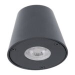 GloboStar® GARDENIA 60794 Φωτιστικό Τοίχου - Απλίκα Αρχιτεκτονικού Φωτισμού Εσωτερικού/Εξωτερικού Χώρου Up or Down Μονόφωτο 1 x GU10 AC220-240V Αδιάβροχο IP65 - Σώμα Αλουμινίου & Tempered Glass - Μ9.5 x Π13 x Υ7.7cm - Γκρι Ανθρακί - 5 Years Warranty - Image 4