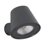 GloboStar® GARDENIA 60798 Φωτιστικό Τοίχου - Απλίκα Αρχιτεκτονικού Φωτισμού Εσωτερικού/Εξωτερικού Χώρου Up or Down LED 7W 700lm 60° AC220-240V Αδιάβροχο IP65 - Σώμα Αλουμινίου & Tempered Glass - Μ9.5 x Π13 x Υ7.7cm - Θερμό Λευκό 2700K - Γκρι Ανθρακί - Bridgelux Chip - 5 Years Warranty - Image 3