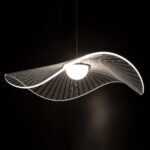 GloboStar® ACRYLICA 60975 Κρεμαστό Φωτιστικό Οροφής Design LED CCT 20W 2240lm 360° AC 220-240V - Εναλλαγή Φωτισμού μέσω Διακόπτη On/Off All In One Ψυχρό 6000k+Φυσικό 4500k+Θερμό 2700k Φ60cm - Μαύρο με Διάφανο Laser Designed Plexiglass - 3 Years Warranty - Image 3