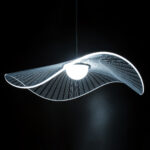 GloboStar® ACRYLICA 60975 Κρεμαστό Φωτιστικό Οροφής Design LED CCT 20W 2240lm 360° AC 220-240V - Εναλλαγή Φωτισμού μέσω Διακόπτη On/Off All In One Ψυχρό 6000k+Φυσικό 4500k+Θερμό 2700k Φ60cm - Μαύρο με Διάφανο Laser Designed Plexiglass - 3 Years Warranty - Image 5