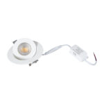 GloboStar® LEXIS JOINT 60991 Χωνευτό LED Κινούμενο Spot Downlight 7W 660lm 45° AC 220-240V IP44 Φ12cm x Υ3.1cm - Στρόγγυλο - Λευκό - Θερμό Λευκό 2700K - Bridgelux Chip - TÜV Certified Driver - 5 Years Warranty - Image 11