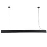 GloboStar® ORION 61030-P Γραμμικό Κρεμαστό Φωτιστικό Linear LED CCT 72W 8600lm 120° AC 220-240V Μ120 x Π5.5 x Υ7cm - Εναλλαγή Φωτισμού μέσω Τηλεχειριστηρίου All In One Ψυχρό 6000k+Φυσικό 4500k+Θερμό 2700k Dimmable - Μαύρο - 3 Years Warranty - Image 5