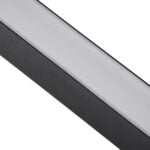 GloboStar® ORION 61030-P Γραμμικό Κρεμαστό Φωτιστικό Linear LED CCT 72W 8600lm 120° AC 220-240V Μ120 x Π5.5 x Υ7cm - Εναλλαγή Φωτισμού μέσω Τηλεχειριστηρίου All In One Ψυχρό 6000k+Φυσικό 4500k+Θερμό 2700k Dimmable - Μαύρο - 3 Years Warranty - Image 9