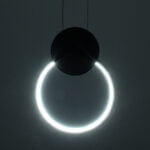 GloboStar® CYCLOS 61073 Κρεμαστό Φωτιστικό Οροφής Design LED CCT 9W 1080lm 300° AC 220-240V - Εναλλαγή Φωτισμού μέσω Διακόπτη On/Off All In One Ψυχρό 6000k+Φυσικό 4500k+Θερμό 2700k Μ21 x Π2.3 x Υ26.5cm - Μαύρο - Image 11