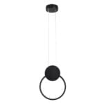GloboStar® CYCLOS 61073 Κρεμαστό Φωτιστικό Οροφής Design LED CCT 9W 1080lm 300° AC 220-240V - Εναλλαγή Φωτισμού μέσω Διακόπτη On/Off All In One Ψυχρό 6000k+Φυσικό 4500k+Θερμό 2700k Μ21 x Π2.3 x Υ26.5cm - Μαύρο - Image 5