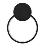 GloboStar® CYCLOS 61073 Κρεμαστό Φωτιστικό Οροφής Design LED CCT 9W 1080lm 300° AC 220-240V - Εναλλαγή Φωτισμού μέσω Διακόπτη On/Off All In One Ψυχρό 6000k+Φυσικό 4500k+Θερμό 2700k Μ21 x Π2.3 x Υ26.5cm - Μαύρο - Image 6