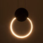 GloboStar® CYCLOS 61073 Κρεμαστό Φωτιστικό Οροφής Design LED CCT 9W 1080lm 300° AC 220-240V - Εναλλαγή Φωτισμού μέσω Διακόπτη On/Off All In One Ψυχρό 6000k+Φυσικό 4500k+Θερμό 2700k Μ21 x Π2.3 x Υ26.5cm - Μαύρο - Image 9