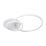 GloboStar® NEMESIS 61106 Φωτιστικό Οροφής Δαχτυλίδι-Κύκλος LED CCT 67W 7573lm 360° AC 220-240V - Εναλλαγή Φωτισμού μέσω Τηλεχειριστηρίου All In One Ψυχρό 6000k+Φυσικό 4500k+Θερμό 2700k Dimmable Φ25+45cm+BackLight - Λευκό - 3 Years Warranty - Image 5