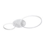 GloboStar® NEMESIS 61106 Φωτιστικό Οροφής Δαχτυλίδι-Κύκλος LED CCT 67W 7573lm 360° AC 220-240V - Εναλλαγή Φωτισμού μέσω Τηλεχειριστηρίου All In One Ψυχρό 6000k+Φυσικό 4500k+Θερμό 2700k Dimmable Φ25+45cm+BackLight - Λευκό - 3 Years Warranty - Image 8