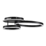 GloboStar® VENOM 61120 Φωτιστικό Οροφής Δαχτυλίδι-Κύκλος LED CCT 67W 8107lm 360° AC 220-240V - Εναλλαγή Φωτισμού μέσω Τηλεχειριστηρίου All In One Ψυχρό 6000k+Φυσικό 4500k+Θερμό 2700k Dimmable Φ25+40cm+BackLight - Μαύρο - 3 Years Warranty - Image 4
