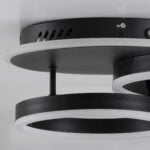 GloboStar® VENOM 61120 Φωτιστικό Οροφής Δαχτυλίδι-Κύκλος LED CCT 67W 8107lm 360° AC 220-240V - Εναλλαγή Φωτισμού μέσω Τηλεχειριστηρίου All In One Ψυχρό 6000k+Φυσικό 4500k+Θερμό 2700k Dimmable Φ25+40cm+BackLight - Μαύρο - 3 Years Warranty - Image 7