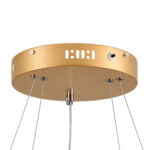 GloboStar® DIAMOND DUO 61151 Κρεμαστό Φωτιστικό Δαχτυλίδι-Κύκλος LED CCT 75W 8743lm 360° AC 220-240V - Εναλλαγή Φωτισμού μέσω Τηλεχειριστηρίου All In One Ψυχρό 6000k+Φυσικό 4500k+Θερμό 2700k Dimmable Φ40+60cm - Χρυσό Βούρτσας - 3 Years Warranty - Image 9