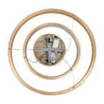 GloboStar® DIAMOND DUO 61151 Κρεμαστό Φωτιστικό Δαχτυλίδι-Κύκλος LED CCT 75W 8743lm 360° AC 220-240V - Εναλλαγή Φωτισμού μέσω Τηλεχειριστηρίου All In One Ψυχρό 6000k+Φυσικό 4500k+Θερμό 2700k Dimmable Φ40+60cm - Χρυσό Βούρτσας - 3 Years Warranty - Image 10
