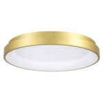 GloboStar® SALEM 61239 Πλαφονιέρα Οροφής Δαχτυλίδι-Κύκλος LED CCT 105W 12075lm 120° AC 220-240V - Εναλλαγή Φωτισμού μέσω Τηλεχειριστηρίου All In One Ψυχρό 6000k+Φυσικό 4500k+Θερμό 2700k Dimmable Φ60cm - Χρυσό Σαμπανιζέ - 3 Years Warranty - Image 4