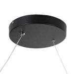GloboStar® SPIRALE 61283 Κρεμαστό Φωτιστικό Οροφής Design LED CCT 75W 8400lm 300° AC 220-240V - Εναλλαγή Φωτισμού μέσω Τηλεχειριστηρίου All In One Ψυχρό 6000k+Φυσικό 4500k+Θερμό 2700k Dimmable Μ72 x Π25 x Υ30cm - Μαύρο - 3 Years Warranty - Image 7