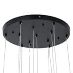 GloboStar® TEARS 61313 Κρεμαστό Φωτιστικό Οροφής Design LED CCT 36W 3960lm 180° AC 220-240V - Εναλλαγή Φωτισμού μέσω Τηλεχειριστηρίου All In One Ψυχρό 6000k+Φυσικό 4500k+Θερμό 2700k Dimmable Φ60 x Υ51.5cm - Μαύρο - 3 Years Warranty - Image 10