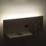 GloboStar® PALADIN 61353 Μοντέρνο Φωτιστικό Τοίχου - Απλίκα Ξενοδοχείου Bed Side LED 6W 720lm 36° AC 220-240V - Reading Light & Κρυφός Φωτισμός - Φορτιστές USB 3A & Wireless 20W - Μ30 x Π11 x Υ12cm - Φυσικό Λευκό 4500K - Λευκό - Αριστερό - Image 13