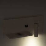 GloboStar® PALADIN 61353 Μοντέρνο Φωτιστικό Τοίχου - Απλίκα Ξενοδοχείου Bed Side LED 6W 720lm 36° AC 220-240V - Reading Light & Κρυφός Φωτισμός - Φορτιστές USB 3A & Wireless 20W - Μ30 x Π11 x Υ12cm - Φυσικό Λευκό 4500K - Λευκό - Αριστερό - Image 14