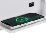 GloboStar® PALADIN 61353 Μοντέρνο Φωτιστικό Τοίχου - Απλίκα Ξενοδοχείου Bed Side LED 6W 720lm 36° AC 220-240V - Reading Light & Κρυφός Φωτισμός - Φορτιστές USB 3A & Wireless 20W - Μ30 x Π11 x Υ12cm - Φυσικό Λευκό 4500K - Λευκό - Αριστερό - Image 9