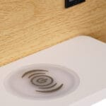 GloboStar® PALADIN 61359 Μοντέρνο Φωτιστικό Τοίχου - Απλίκα Ξενοδοχείου Bed Side LED 6W 720lm 36° AC 220-240V - Reading Light & Κρυφός Φωτισμός - Φορτιστές USB 3A & Wireless 20W - Μ30 x Π11 x Υ12cm - Φυσικό Λευκό 4500K - Ξύλο & Λευκό - Αριστερό - Image 8
