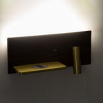 GloboStar® PALADIN 61361 Μοντέρνο Φωτιστικό Τοίχου - Απλίκα Ξενοδοχείου Bed Side LED 6W 720lm 36° AC 220-240V - Reading Light & Κρυφός Φωτισμός - Φορτιστές USB 3A & Wireless 20W - Μ30 x Π11 x Υ12cm - Φυσικό Λευκό 4500K - Ξύλο & Χρυσό - Αριστερό - Image 13